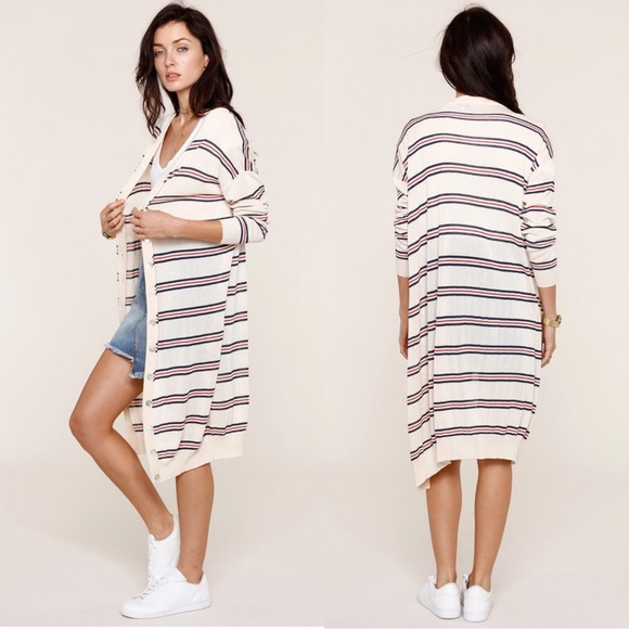 HEARTLOOM Striped Maxi Cardigan - Picture 1 of 6